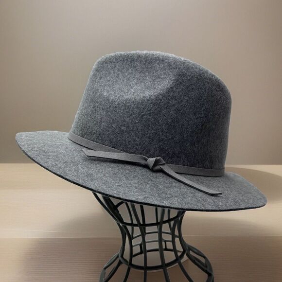 Revolve House of Harlow Hat Fedora Women\'s Gray‎ Wool Felt Adjustable Boho Chic main image 12